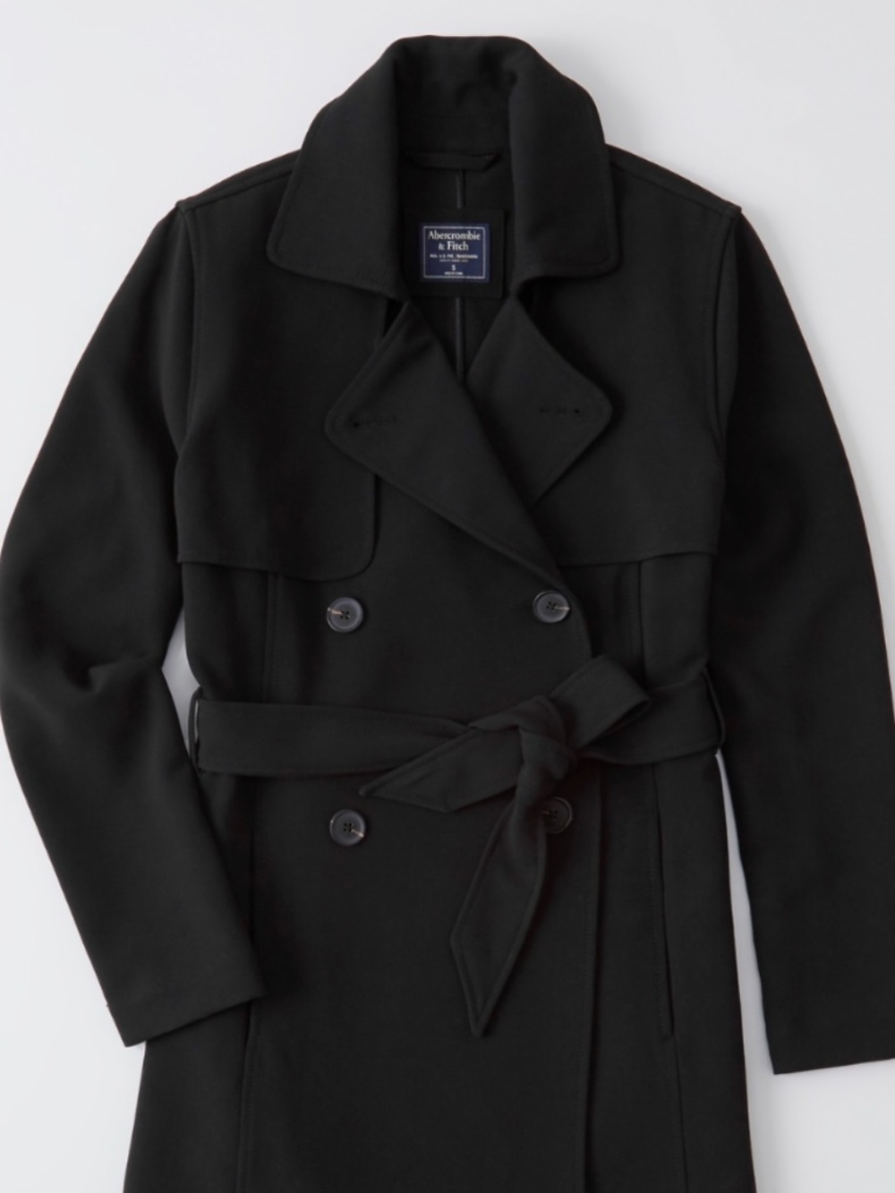 Abercrombie drapey trench coat